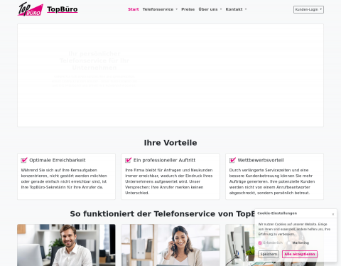 Website-Vorschau von TopBüro