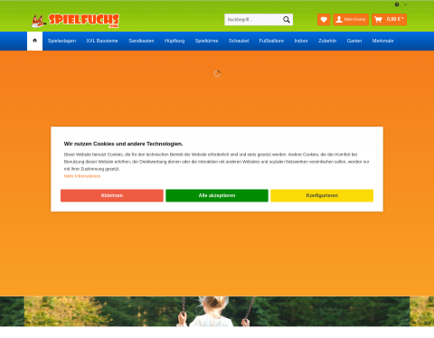 Website-Vorschau von Der Kinderfahrzeug - Shop