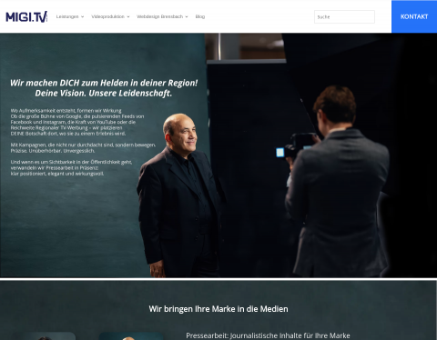 Website-Vorschau von Videoproduktion Frankfurt