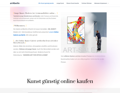 Website-Vorschau von Galerie art4berlin
