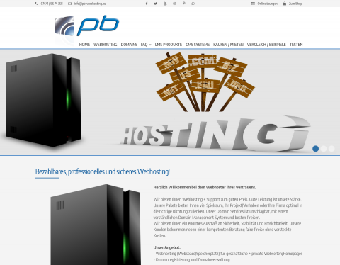 Vorschau von Webhosting, Domains, Server, vServer