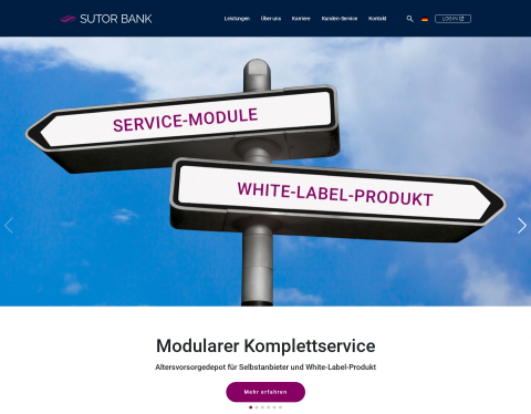 Website-Vorschau von Sutorbank Vermögensverwaltung