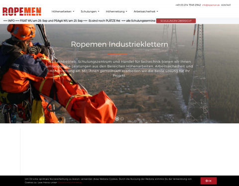 Vorschau von Höhenarbeiten und Industrieklettern