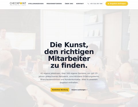 Website-Vorschau von Checkpoint HRnetworks GmbH