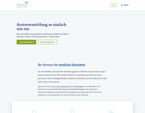 Website-Vorschau von FAA Facharztagentur GmbH