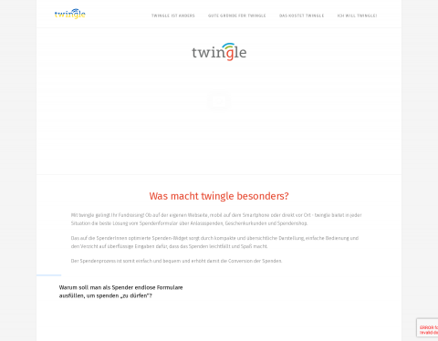 Website-Vorschau von GLS Spendenportal