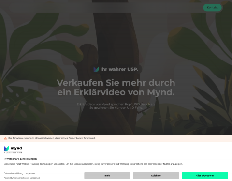 Website-Vorschau von erklärvideo.de