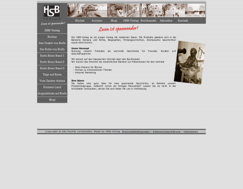 Vorschau von Reise Romane aus dem HSB-Verlag