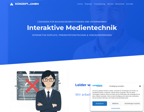 Website-Vorschau von Interaktive Medien für Schule