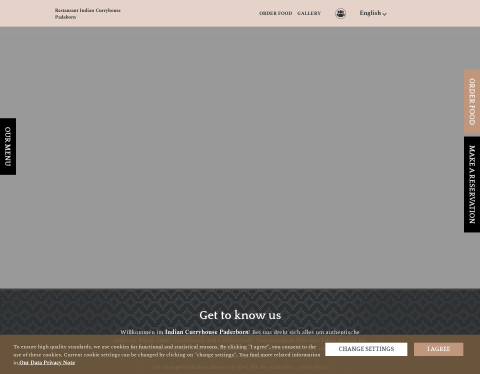Website-Vorschau von Indisches Restaurant- Indian Curryh