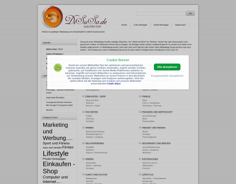 Website-Vorschau von Webkatalog disusa