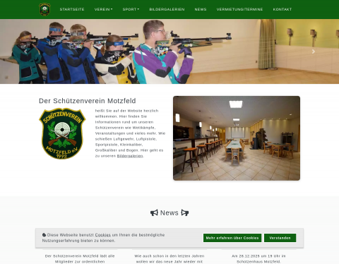 Website-Vorschau von Schützenverein Motzfeld