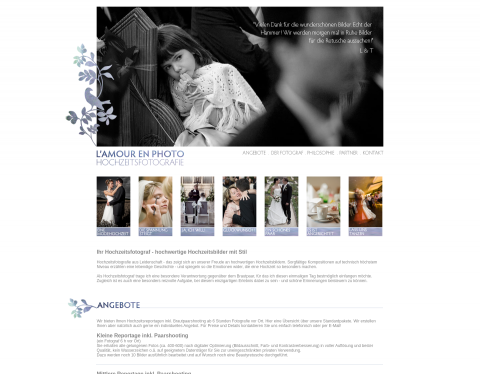 Website-Vorschau von Hochzeitsfotograf für Stuttgart