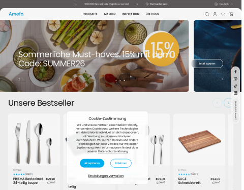Vorschau von Paul Wirths Bestecke Online Shop