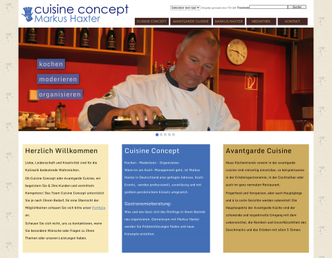 Website-Vorschau von Cuisine-Concept