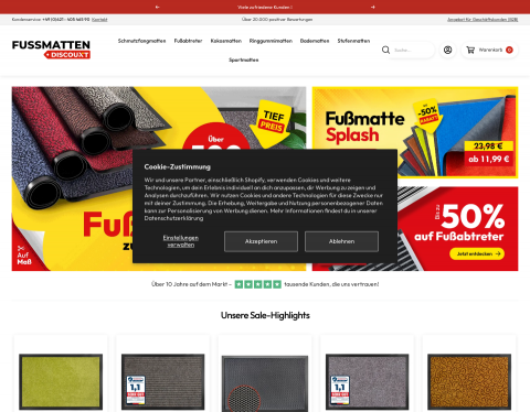 Vorschau von Fussmatten und Autofussmatten