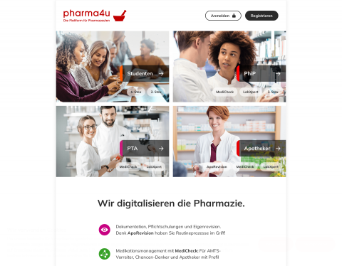 Website-Vorschau von DIE Plattform für Pharmazeuten