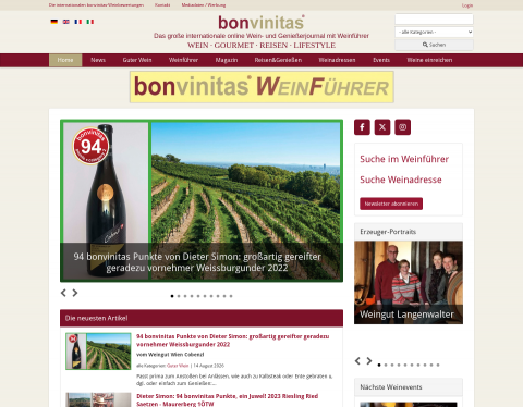 Website-Vorschau von bonvinitas
