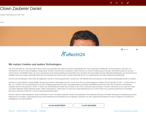 Website-Vorschau von Event-Animation | Die Event-Agentur