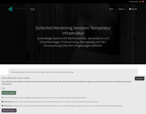 Website-Vorschau von Didactum Security GmbH