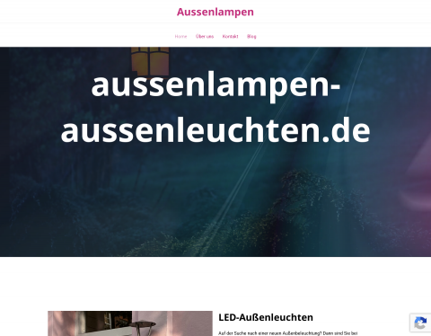 Website-Vorschau von Außenleuchten Online Verkauf
