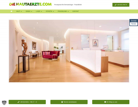 Anteprima di Die Hautaerzte.com - Privatpraxis