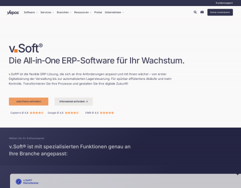 Vorschau von v.Soft - ERP-System | Vepos GmbH