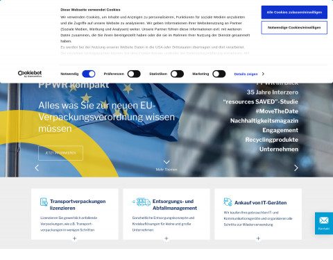 Website-Vorschau von recyclingnews