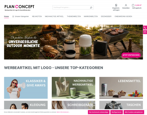 Website-Vorschau von Der Werbeartikelgrosshandel für Werbegeschenke