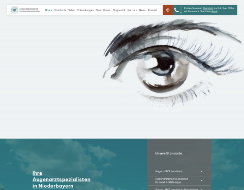 Website-Vorschau von Augen-MVZ Landshut