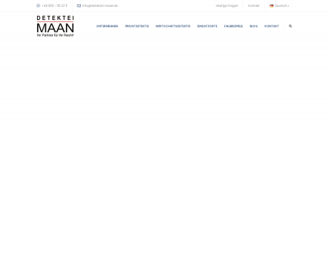 Website-Vorschau von Detektei MAAN