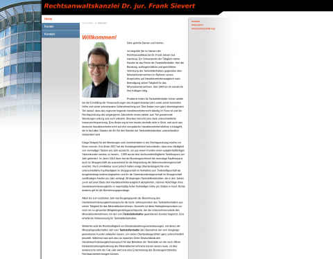 Website-Vorschau von www.tankstellenhalter.de - Dr. jur. Frank Sievert