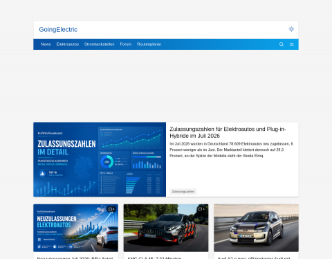 Website-Vorschau von Stromtankstellenverzeichnis