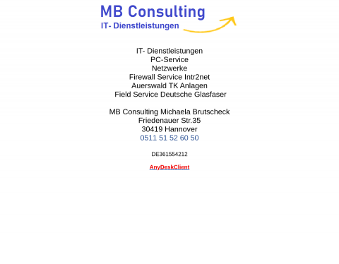 Website-Vorschau von Computerservice in Hannover