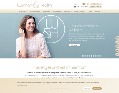 Website-Vorschau von Woman & Health