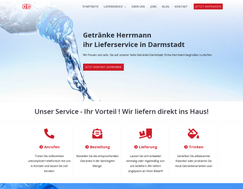 Website-Vorschau von Getränke Herrmann  - Ihr Getränkelieferant
