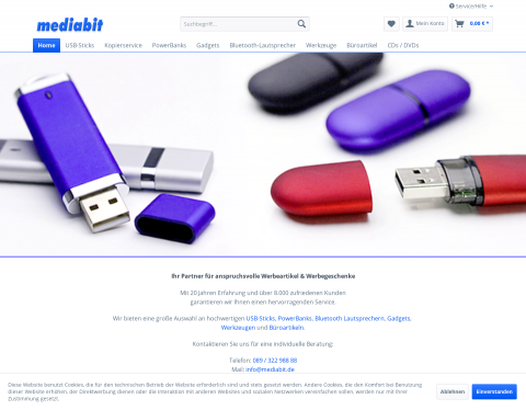 Website-Vorschau von CD Produktion