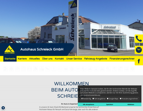 Website-Vorschau von Autohaus Alban Schreieck GmbH