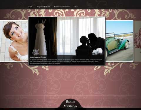 Website-Vorschau von Hochzeit planen