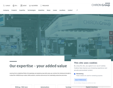 Website-Vorschau von STAMA - Maschinenfabrik GmbH  Excellence