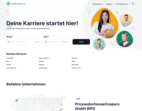 Vorschau von Praktika bewerten | Praktika suchen