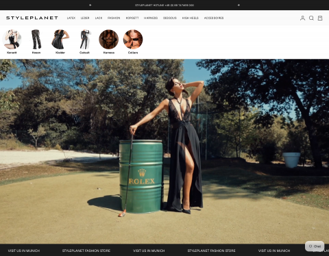 Website-Vorschau von Styleplanet Fetisch Shop