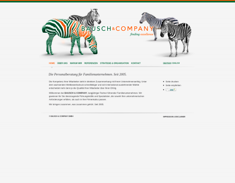 Website-Vorschau von Bausch & Company GmbH