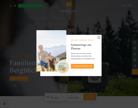 Website-Vorschau von Bergblick Hotel Fiss - Hotel Tirol