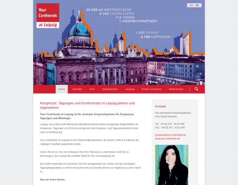 Website-Vorschau von Konferenzen organisieren