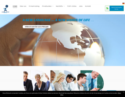 Website-Vorschau von Language Academy Hamburg