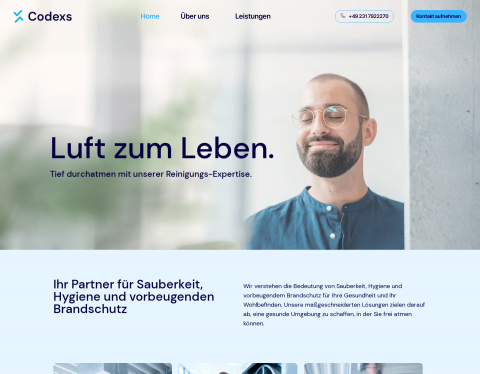 Website-Vorschau von Codexs GmbH ? Spezialreinigung