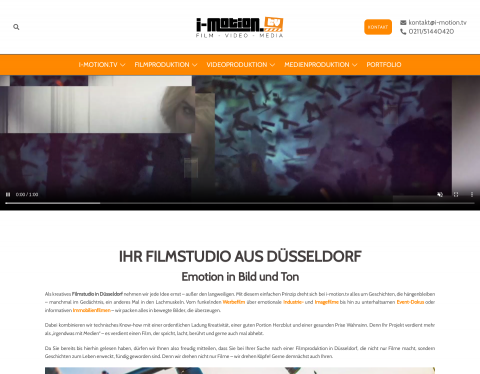 Website-Vorschau von Filmproduktion in Düsseldorf
