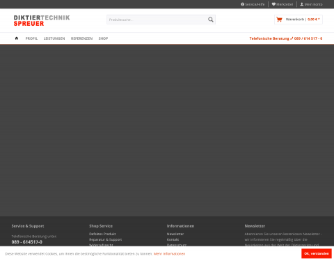 Website-Vorschau von Alles für eine perfekte Sprachverarbeitung
