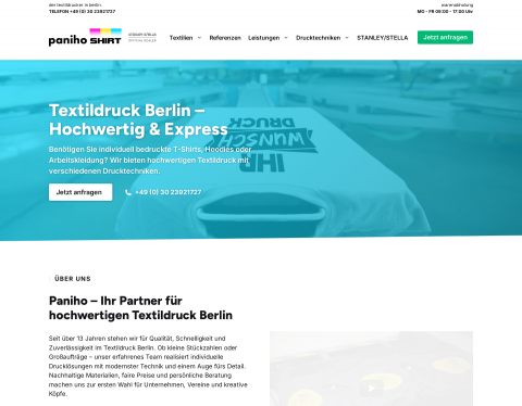 Vorschau von Textildruck im Direktdruck, Berlin
